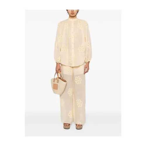 Trousers > Wide Trousers - - Zimmermann - Modalova