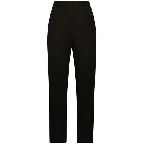 Trousers > Straight Trousers - - Dolce & Gabbana - Modalova