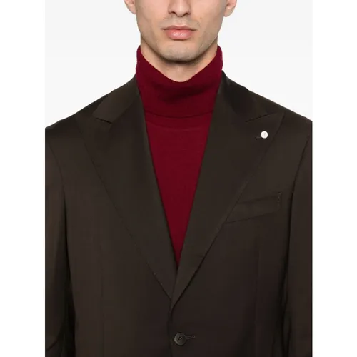 Suits > Suit Sets > Single Breasted Suits - - Luigi Bianchi Mantova - Modalova
