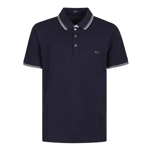 Fay - Tops > Polo Shirts - Blue - Fay - Modalova