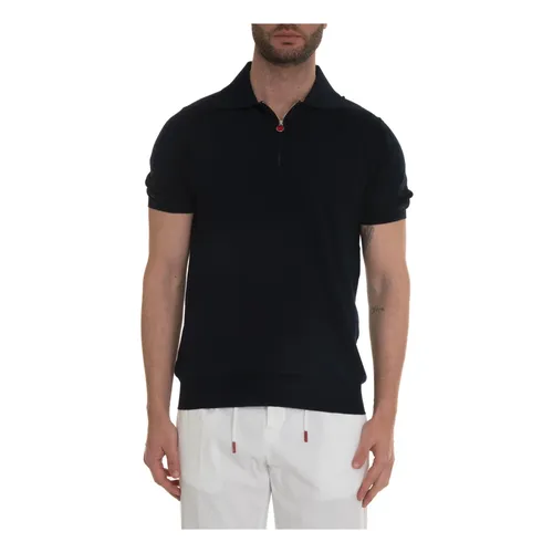 Kiton - Tops > Polo Shirts - Blue - Kiton - Modalova