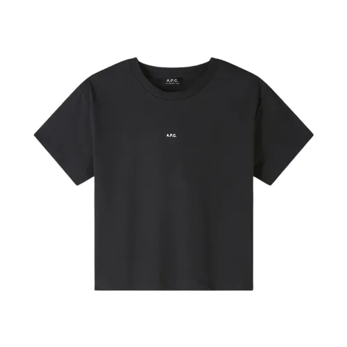 A.p.c. - Tops > T-Shirts - Black - A.p.c. - Modalova
