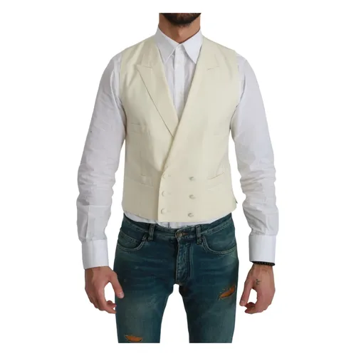 Suits > Suit Vests - - Dolce & Gabbana - Modalova