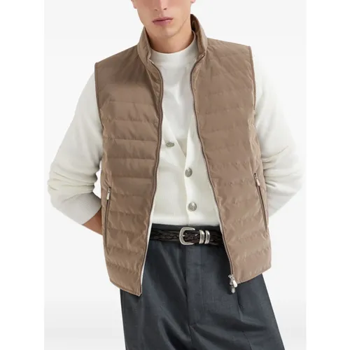 Jackets > Vests - - Brunello Cucinelli - Modalova