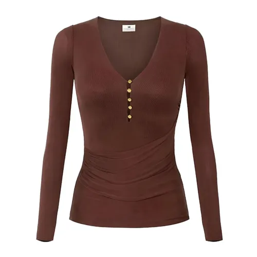 Tops > Long Sleeve Tops - - Elisabetta Franchi - Modalova