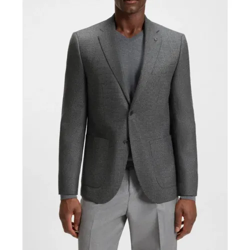 Hugo - Jackets > Blazers - Gray - Hugo - Modalova