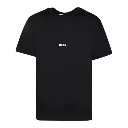 Msgm - Tops > T-Shirts - Black - Msgm - Modalova