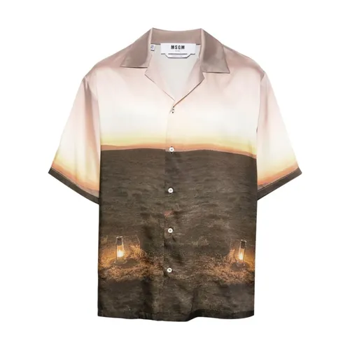 Shirts > Short Sleeve Shirts - - Msgm - Modalova