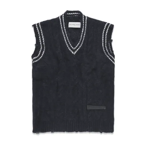 Knitwear > Sleeveless Knitwear - - Philippe Model - Modalova