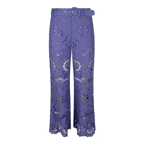 Trousers > Wide Trousers - - Zimmermann - Modalova