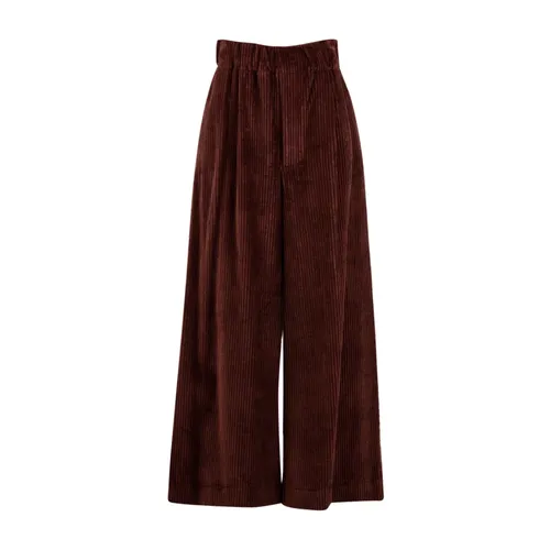 Trousers > Wide Trousers - - Solotre - Modalova