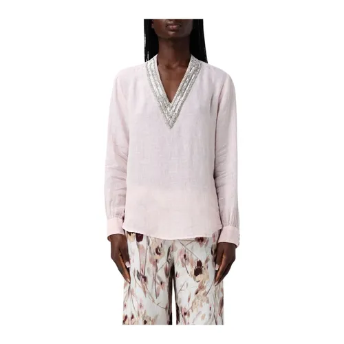 Blouses & Shirts > Blouses - - 120% Lino - Modalova