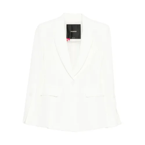 Pinko - Jackets > Blazers - White - Pinko - Modalova
