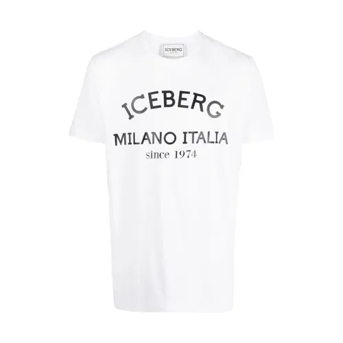 Iceberg - Tops > T-Shirts - White - Iceberg - Modalova