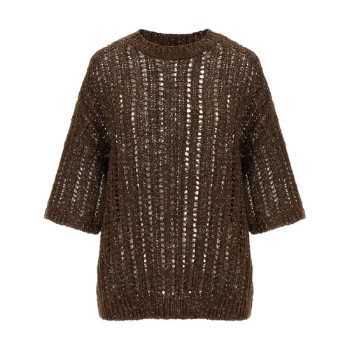 Knitwear > Round-neck Knitwear - - Brunello Cucinelli - Modalova