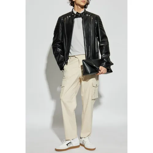 Trousers > Straight Trousers - - Balmain - Modalova