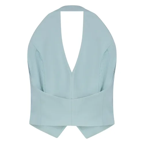 Pinko - Jackets > Vests - Blue - Pinko - Modalova