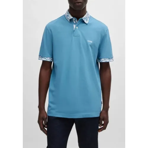 Hugo - Tops > Polo Shirts - Blue - Hugo - Modalova