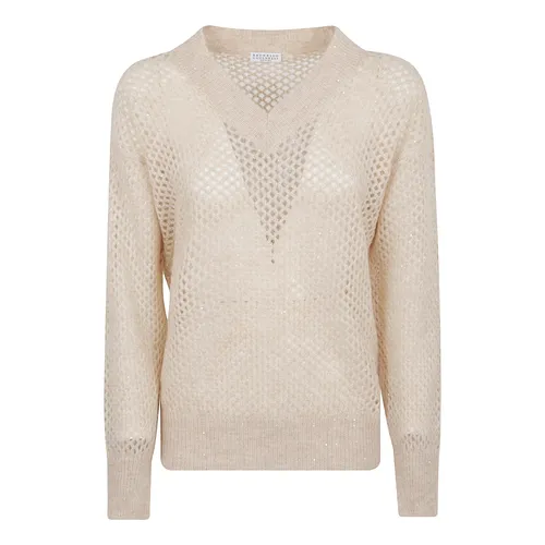 Knitwear > V-neck Knitwear - - Brunello Cucinelli - Modalova
