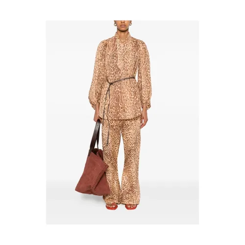 Trousers > Wide Trousers - - Zimmermann - Modalova