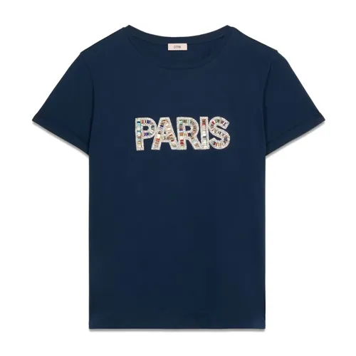 Oltre - Tops > T-Shirts - Blue - Oltre - Modalova
