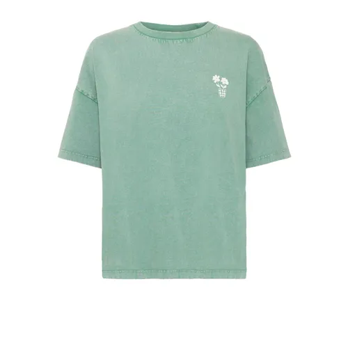 Ichi - Tops > T-Shirts - Green - Ichi - Modalova