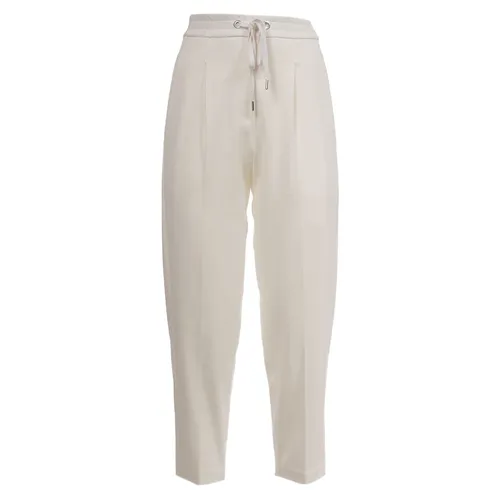 Trousers > Straight Trousers - - Le Tricot Perugia - Modalova