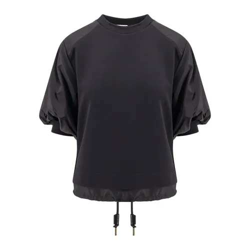 Moncler - Tops > T-Shirts - Black - Moncler - Modalova