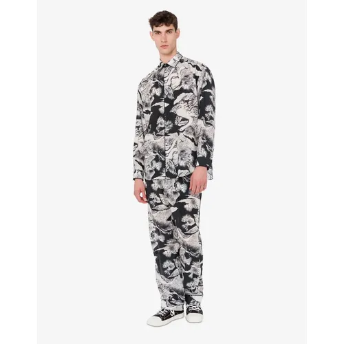 Trousers > Straight Trousers - - Moschino - Modalova