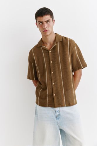 Chemise Rayée À Manches Courtes - Pull&Bear - Modalova