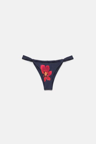 Bas De Bikini À Fleur - Pull&Bear - Modalova