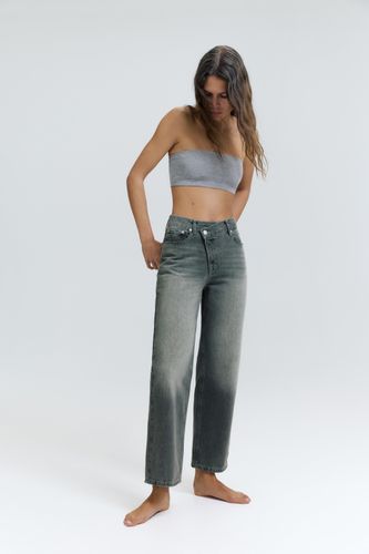Jeans Droits À Taille Croisée - Pull&Bear - Modalova
