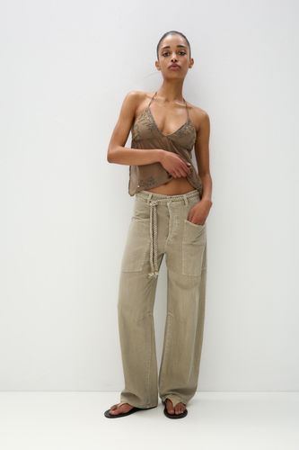 Pantalon Baggy À Cordon - Pull&Bear - Modalova