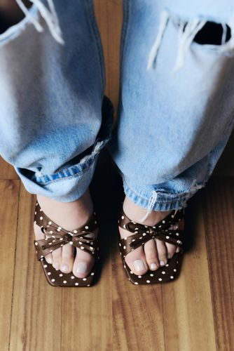 Mules À Talon Pois - Pull&Bear - Modalova