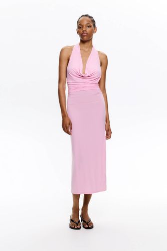 Robe Midi Dos Nu Avec Nœud - Pull&Bear - Modalova