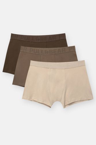 Lot De 3 Boxers Tons Terre - Pull&Bear - Modalova
