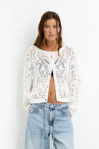 Cardigan Oversize En Crochet - Pull&Bear - Modalova