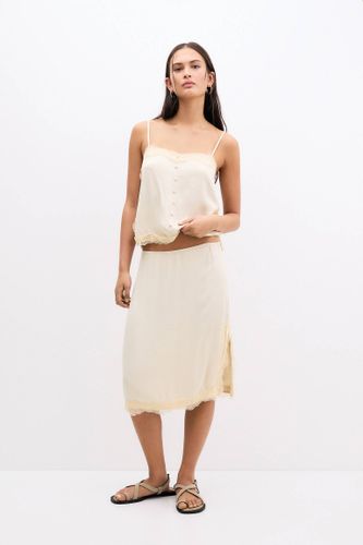 Jupe Nuisette Avec Dentelle - Pull&Bear - Modalova