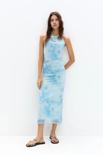 Robe Midi Imprimée - Pull&Bear - Modalova