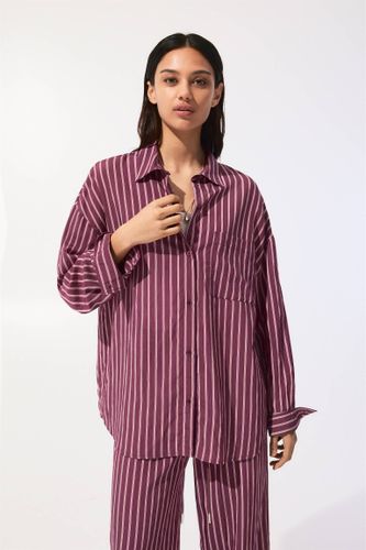 Chemise Oversize À Rayures - Pull&Bear - Modalova