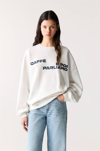 Sweat Bialetti Caffe E Poi Parliamo - Pull&Bear - Modalova