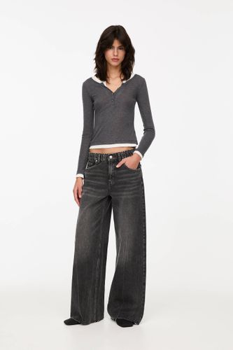 Jean Baggy Large À Taille Élastique - Pull&Bear - Modalova