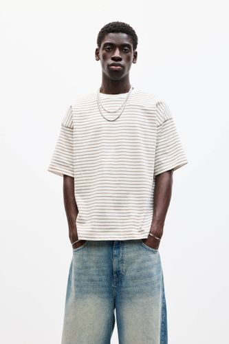 T-Shirt Boxy À Rayures - Pull&Bear - Modalova