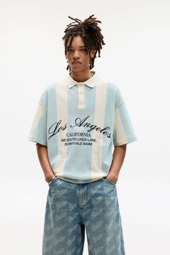 Polo En Maille À Rayures Stwd - Pull&Bear - Modalova