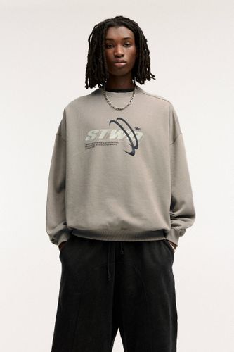 Sweat Délavé Stwd - Pull&Bear - Modalova