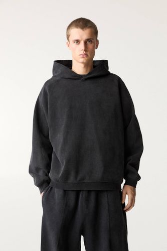 Sweat À Capuche Interlock Délavé - Pull&Bear - Modalova