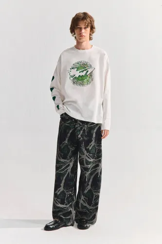 Jean Super Baggy Stwd Imprimé Branches - Pull&Bear - Modalova