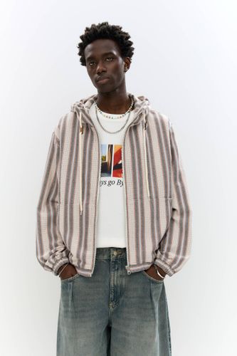 Veste Rustique À Rayures - Pull&Bear - Modalova
