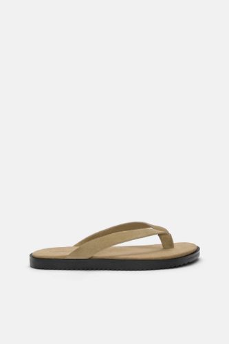 Sandales Plates Cuir - Pull&Bear - Modalova