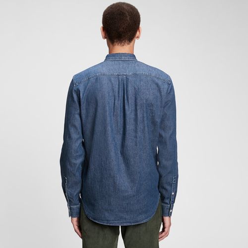 Chemise Ls 1 Pkt Denim Shirt M - GAP - Modalova